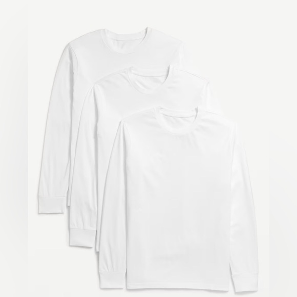 Old Navy Other - 🆕 3-Pack Old Navy Men’s Rotation Crew Neck Long Sleeve T-Shirt White XLarge XL